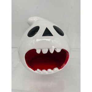Halloween Howler White Screamer Ceramic Dish
